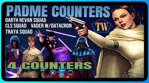 Padme counter - SWGOH Bo-Katan Kryze Counters. Based on 18 battles analyzed during GAC Season 44. Viewing the 99th percentile of occurances. GAC S eason 44 - 5v5. Win %. You can click units to filter squads by that unit. Leaders are filtered separately. View in …